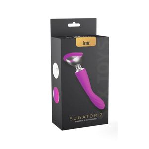 Sugator 2 intt roxo vibrador 2 em 1 com sugador de clitóris e parte penetrável 