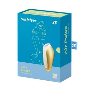 Satisfyer love breeze vibrador com ondas de pressão amarelo