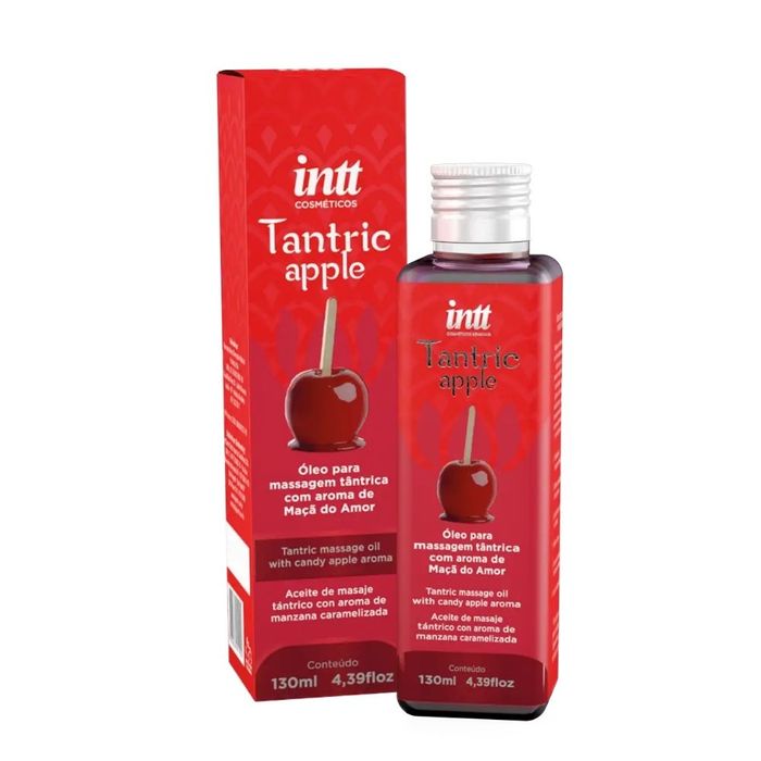 Tantric apple óleo de massagem e hidratação com aroma de maçã do amor 130ml