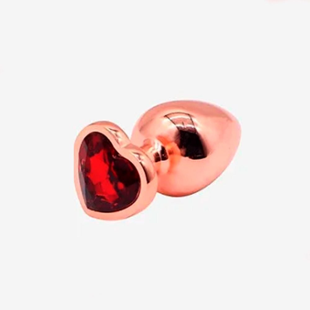 Plug Anal Rose Intt Tamanho G com Base de Coração