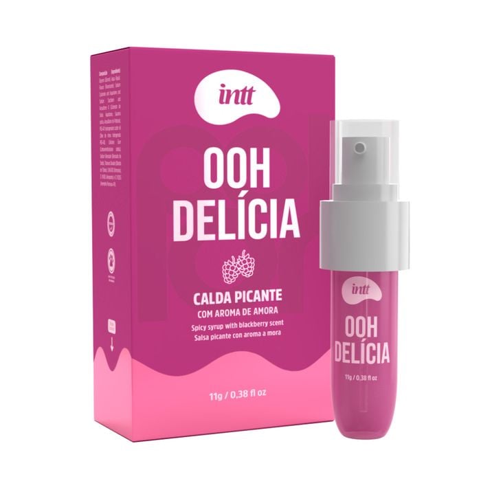 Ooh Delícia calda beijável com aroma de  Amora 11g