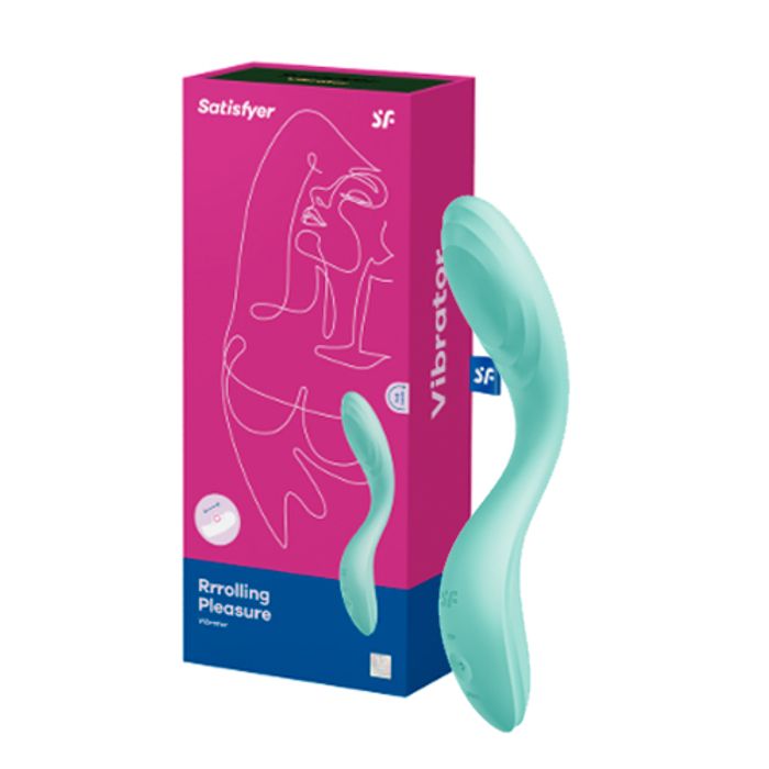 Satisfyer Rrroling Pleasure vibrador de ponto-g Verde
