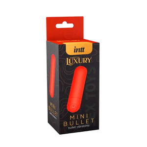 Mini bullet recarregável com 10 modos de vibração vermelho 