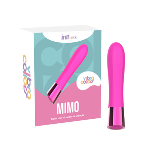 Vibrador Bullet com 10 modos de vibração Rosa Intt Collors