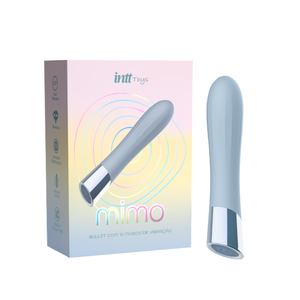 Vibrador Bullet com 10 modos de vibração Azul Intt Wellness
