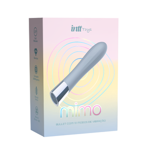 Vibrador Bullet com 10 modos de vibração Azul Intt Wellness