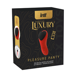 Vibrador Massageador de Calcinha - 9 Vibrações + Controle Remoto - Pleasure Panty - Vermelho