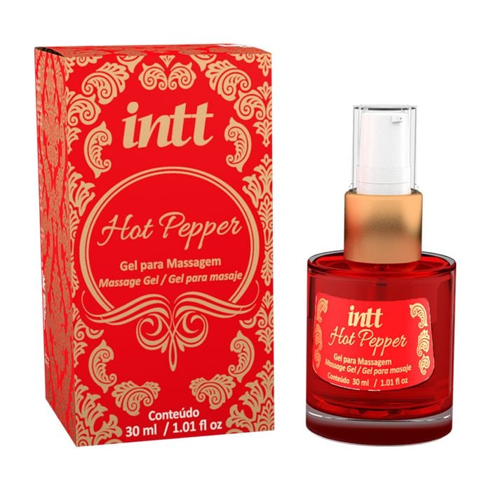 Intt pepper unissex com efeito quente e aroma de cereja com pimenta 30ml
