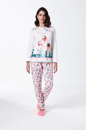 Pijama Manga Longa Lhama