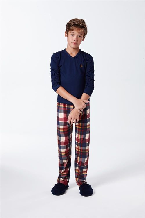 Pijama Infantil Xadrez