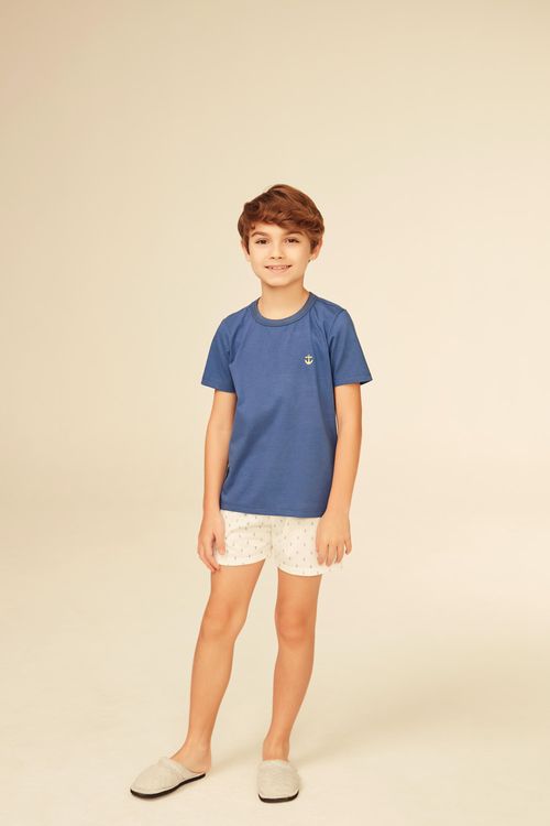 Pijama Infantil Masculino Algodão - Coleção Família