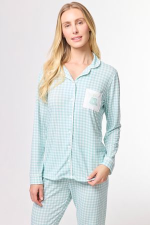 Pijama Feminino Americano Inverno Fazenda