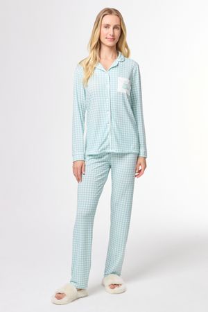 Pijama Feminino Americano Inverno Fazenda