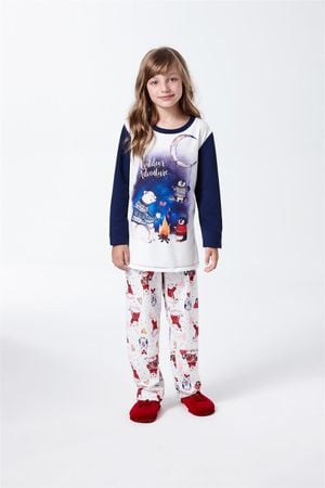 Pijama Infantil Moletinho Urso Polar