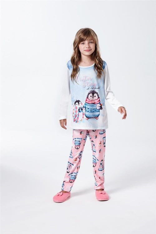 Pijama Infantil Pinguim 