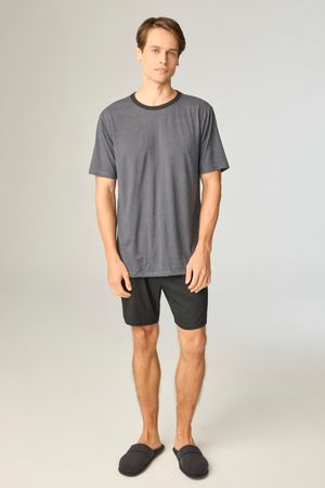 Pijama Masculino Blusa Modal Com Short