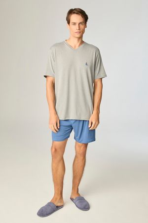 Pijama Masculino Liso Malha Peach