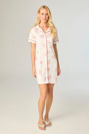 Camisão Feminino Aberto Floral 