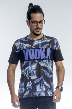 Camiseta Floral Vodka