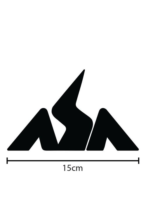 Adesivo Asa Preto 15cm