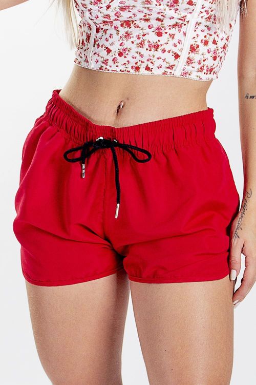 Shorts Feminino Vermelho