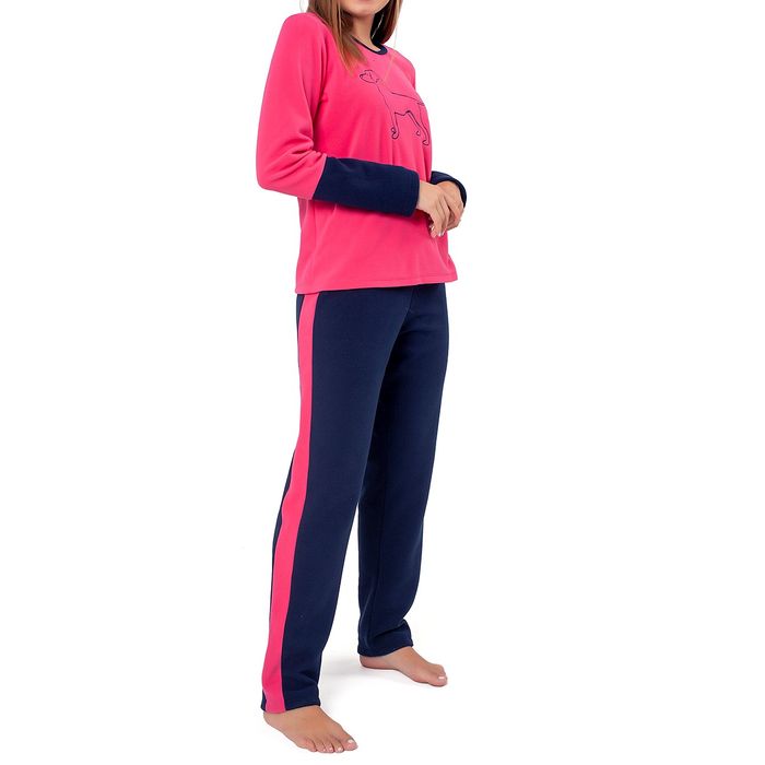 Pijama Feminino Manga Longa