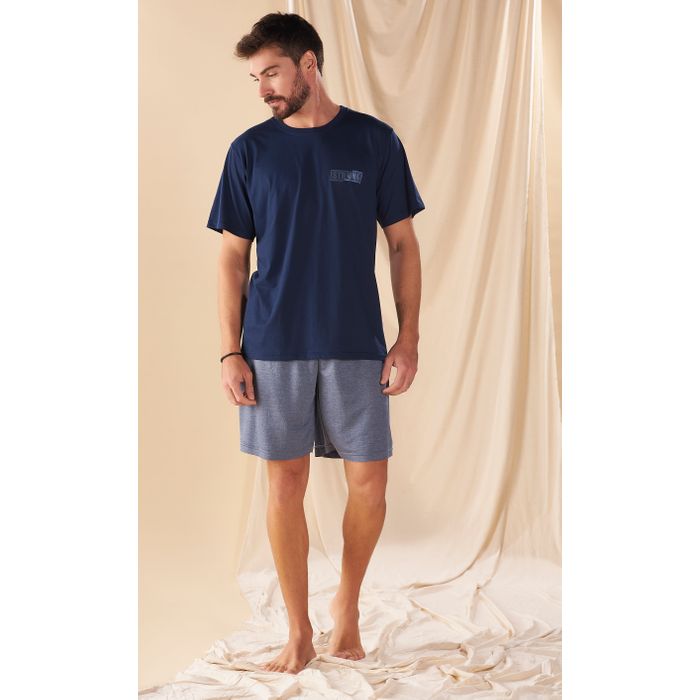 Pijama Masculino Curto Algodão