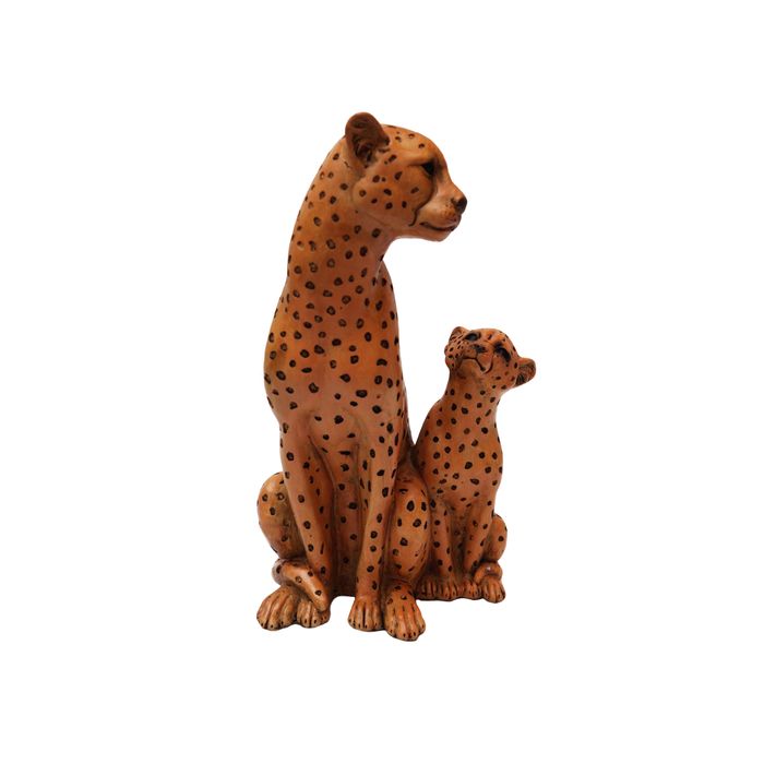 Estatueta Leopardo Caramelo 0,14x0,12x25,4cm(lxaxp)