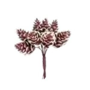 Mini Pick De Pinhas Marrom 10x10x10cm 