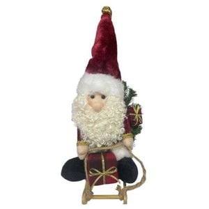 Enfeite Natalino Papai Noel No Trenó