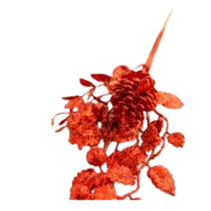 Galho De Gliter Vermelho