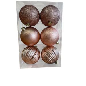 Bola  Glitter Texturizada Listras Rsg 10cm C/6pc 