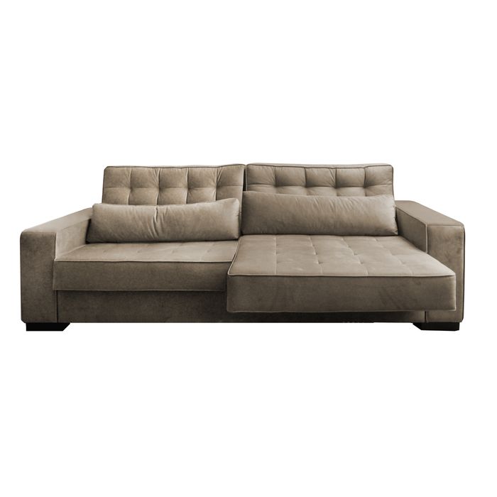 Sofá Genebra Retrátil 3 Lugares  G2 - 2,40x0,90x0,95m  - Sob encomenda