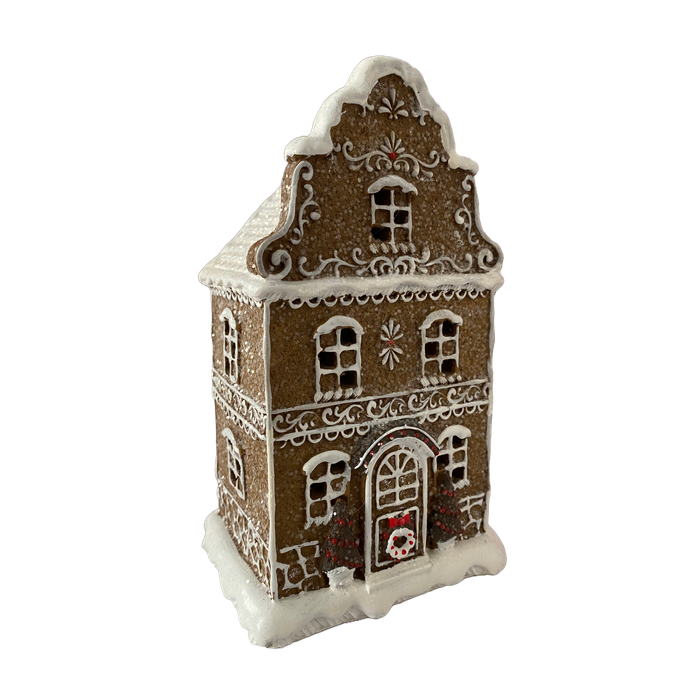 Enfeite Casa Gingerbread 20x9,5cm