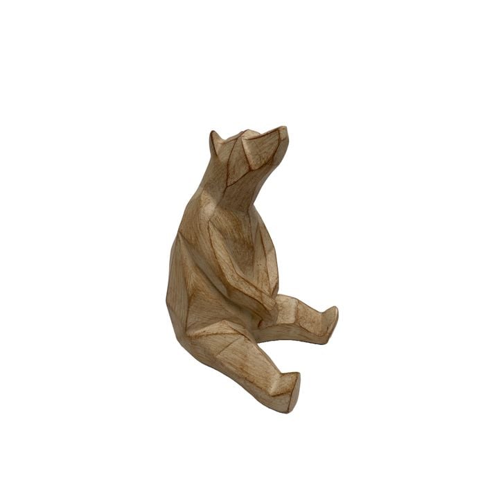 Escultura Urso Em Resina 11,5x9,7x15,7cm