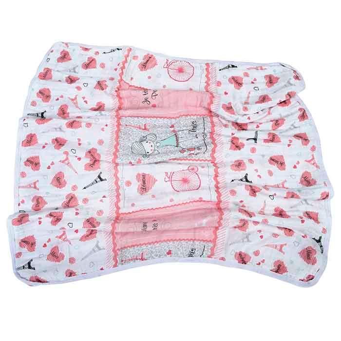 Cobertor de Bebê em Fralda Soft Baby Nice Estampado 1,00m x 85cm