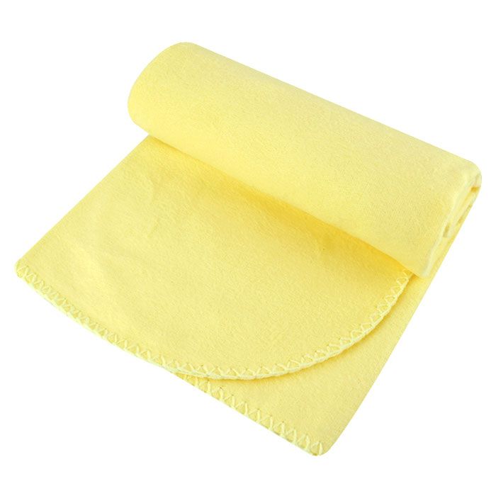 Cobertor de Bebê Carícia Liso Amarelo 90 x 70cm
