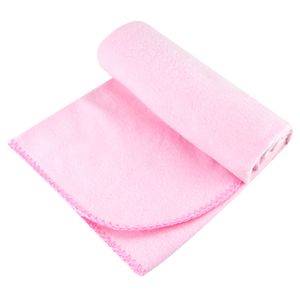 Cobertor de Bebê Carícia Liso Rosa 90 x 70cm