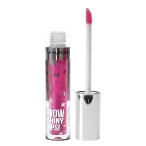 Gloss Labial Wow Shiny Lips - Hb8218 - Glitter Rosa 66 - Rubyrose