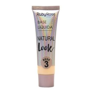 Base Liquida Natural Look - Hb8051 - Bege 3 - Rubyrose