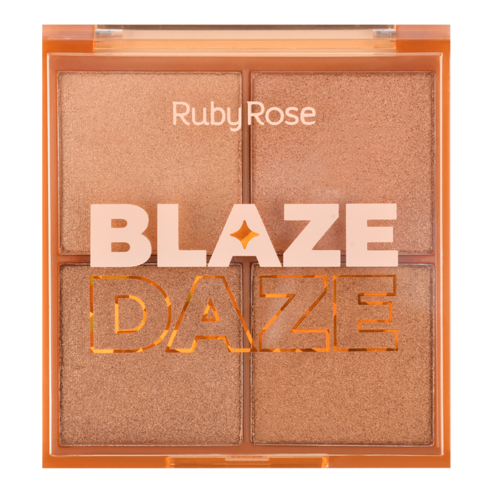 PALETA DE ILUMINADOR GLOW BLAZE DAZE HB75233 - RUBY ROSE