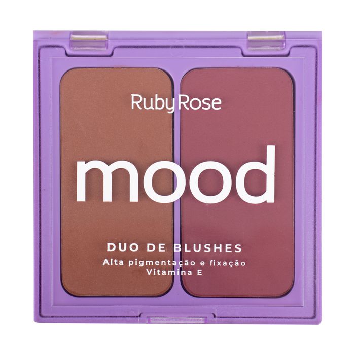 DUO BLUSH FEELS MOOD - HB8703 - ROSY FLUSH + GINGER BREAD - RUBYROSE