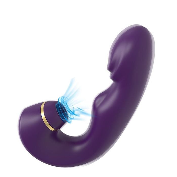 Vibrador com Pulsação e Ponto G - ROXO - 6942
