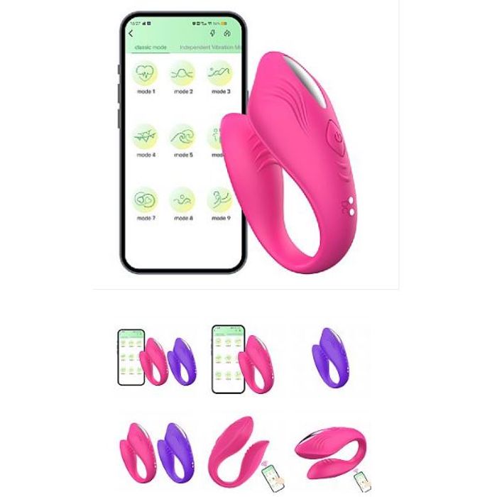 Vibrador para Casal - ELA -  APP - 7388