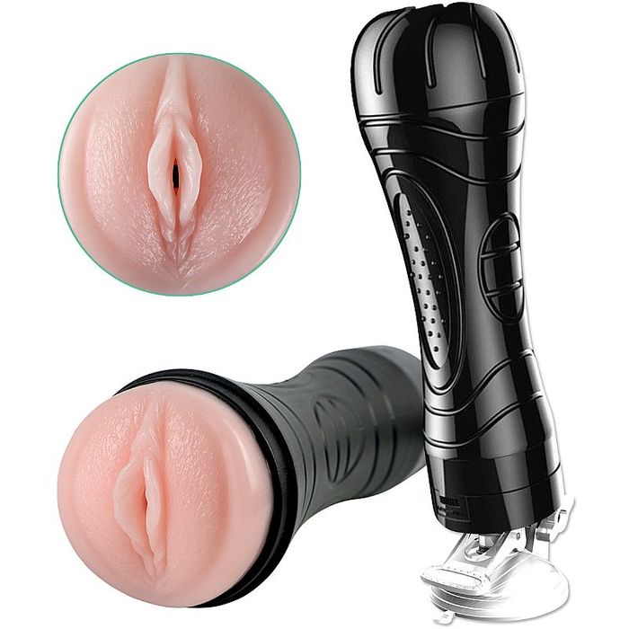 Masturbador VAGINA com Ventosa e Vibracao - Bussy vibratio - 1480