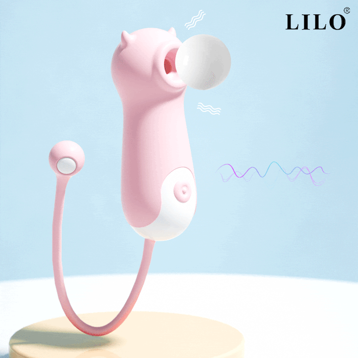 Vibrador com Succao 10 modos - RECARREGAVEL
