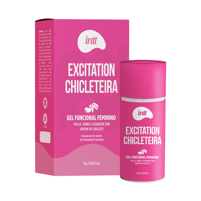 Excitation Chicleteira -  EXCITANTE QUE VIBRA E AQUECE - INTT