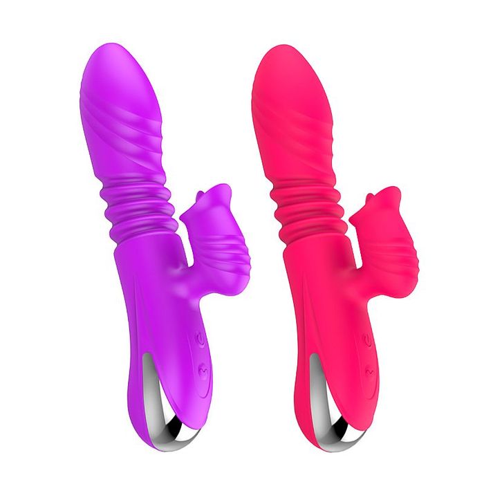Vibrador Vai e Vem com Estimulador de Lingua - 8196