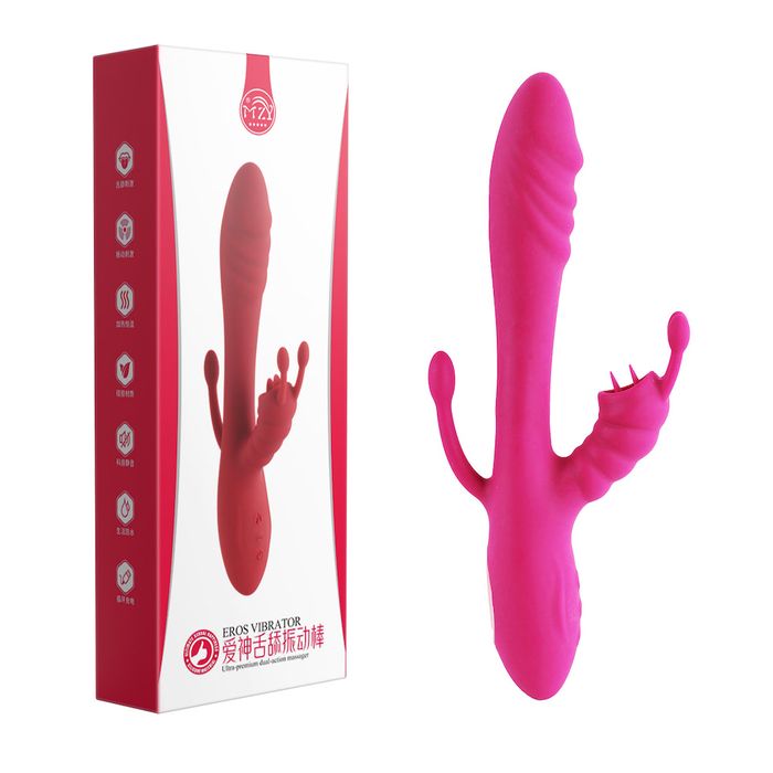 Vibrador Com Estimulador de Clitoris de língua.