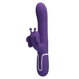 Vibrador com Pulsação e Vai e vem de Anel Twinkled - Pretty Love - 8553